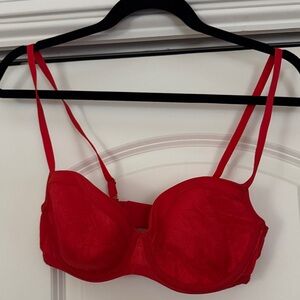 Soma Vibrant Red Lace Bra